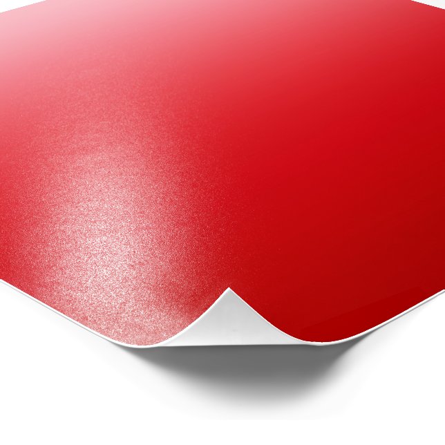 Bright Red Wallpaper Background Photo Print (Corner)