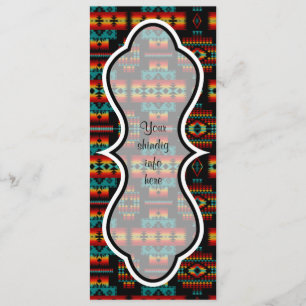 Bright Red, Yellow & Blue Pattern Invitation