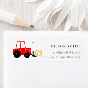 Bright Red Yellow Diguck Truck Kids Adresse