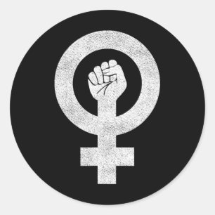 Bright Resist Fist Feminist - Women Equality And L Classic Round Sticker