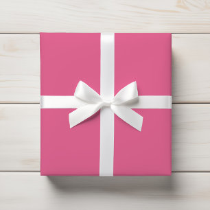 Bright Rose Medium Pink Solid Wrapping Paper