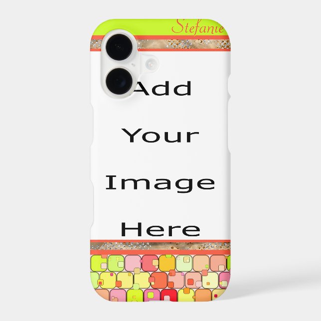 Bright Rounded Colourful Squares (Back)