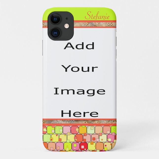 Bright Rounded Colourful Squares Case-Mate iPhone Case (Back)