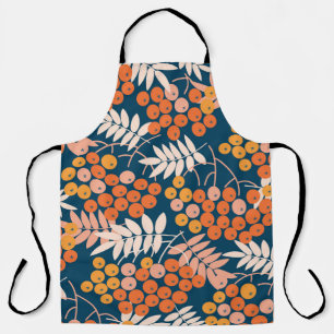 Bright Rowanberry Autumn Seamless Design Apron