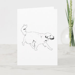 Bright Running Note Card