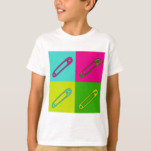 Bright safety pins modern art T-Shirt