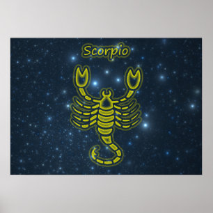 Bright Scorpio Poster