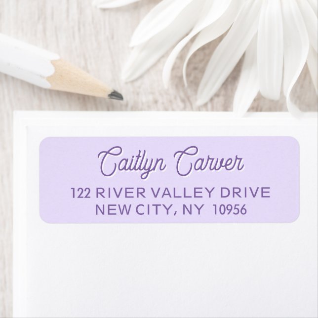Bright Script Purple Trendy Personalized (Insitu)