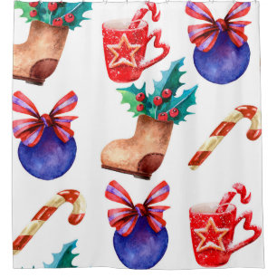 Bright, seamless New Year's pattern of candies, ba