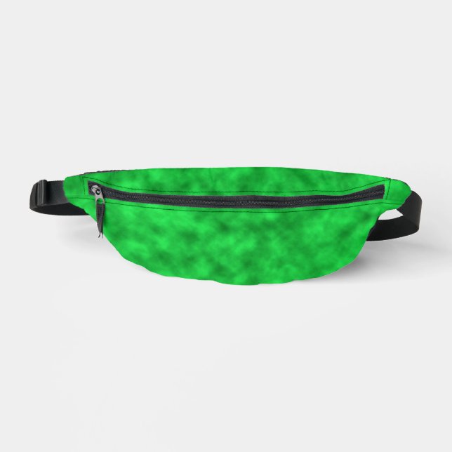Bright Shades of Green Abstract Art Pattern Fanny Pack (Front)