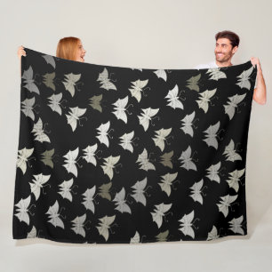 bright, shiny, butterflies, exclusive + pattern, fleece blanket