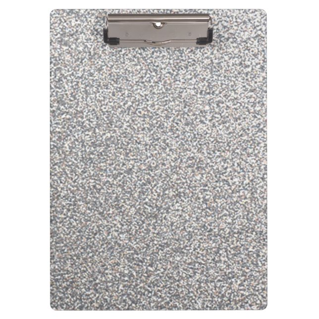 Bright silver glitter clipboard (Front)