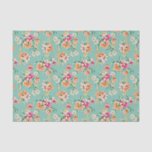 Bright Sketch Floral Pattern Tissue Paper