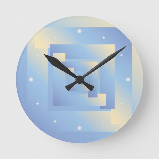 bright sky colours round clock (Front)