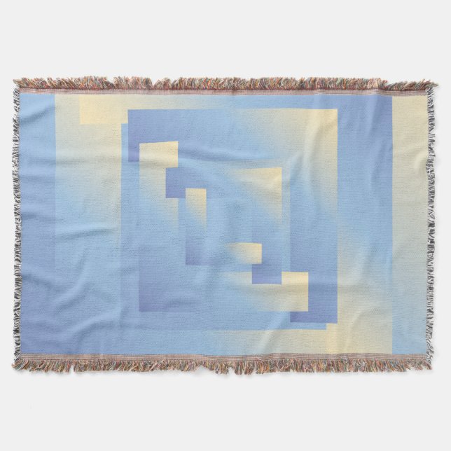 bright sky colours throw blanket (Front)