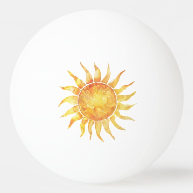 Bright Sky Sun Ping Pong Ball (Front)