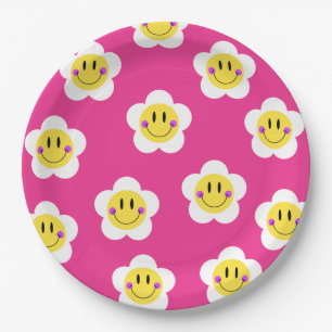 Bright Smiley Paper Plate