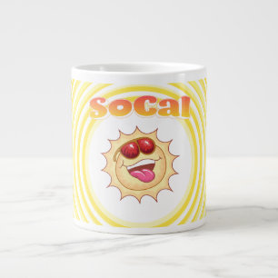Bright Smiling SoCal Sun Large Coffee Mug