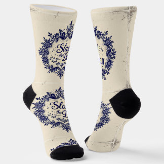 Bright Socks Motivational Art Slay The Day 0044055