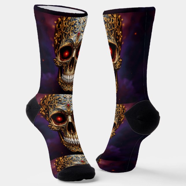 Bright Socks Skull Pics 0037660 (Angled)