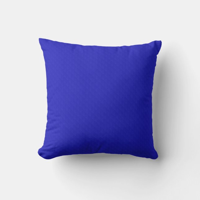Bright Solid neon blue textured. Throw Pillow (Front)