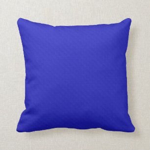Bright Solid neon blue textured. Throw Pillow