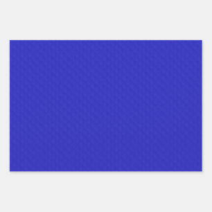 Bright Solid neon blue textured. Wrapping Paper Sheet