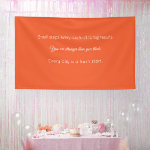 Bright Solid Orange Background Banner