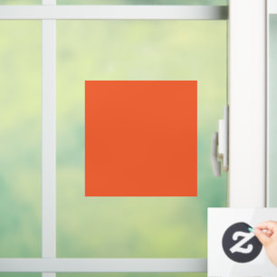 Bright Solid Orange Background  Window Cling