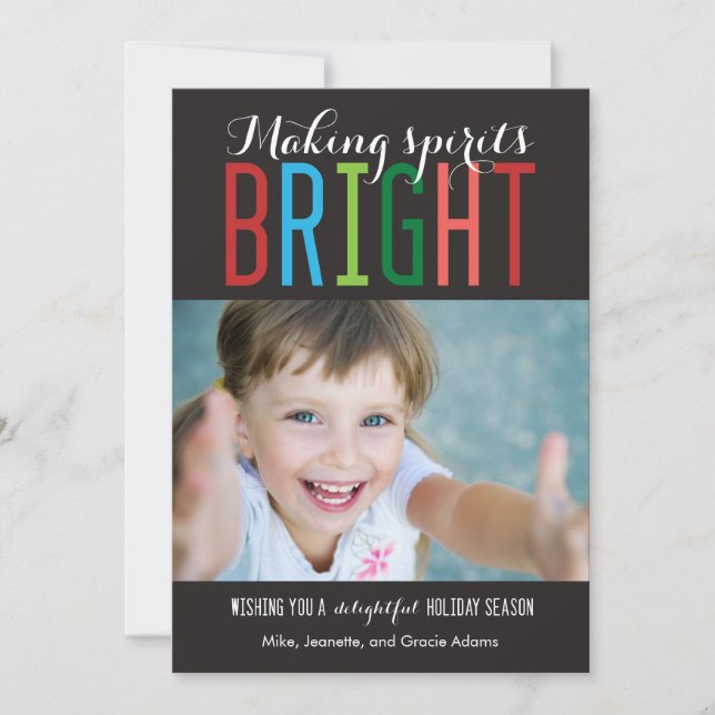 Bright Spirits Cartes photos de vacances (Devant)
