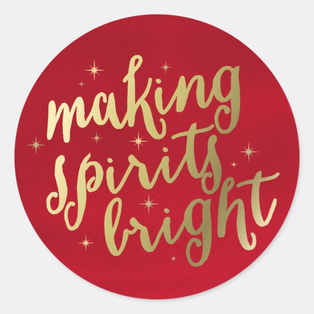 Bright Spirits | Holiday Stickers (Front)