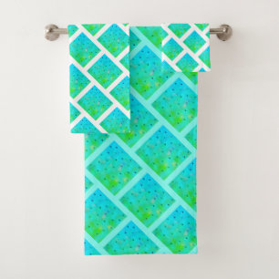 Bright Spring Colours Pattern Towel Set
