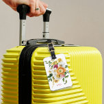 Bright Spring Floral Bouquet with Monogram Luggage Tag<br><div class="desc">A bright and beautiful spring bouquet of yellow, pink and white watercolor florals makes this feminine design pop with style. The colours exude happiness and a cheerful spirit. This design is a great choice for women, teens and girls who enjoy gardening and flowers. Personalize the text template with your monogram...</div>