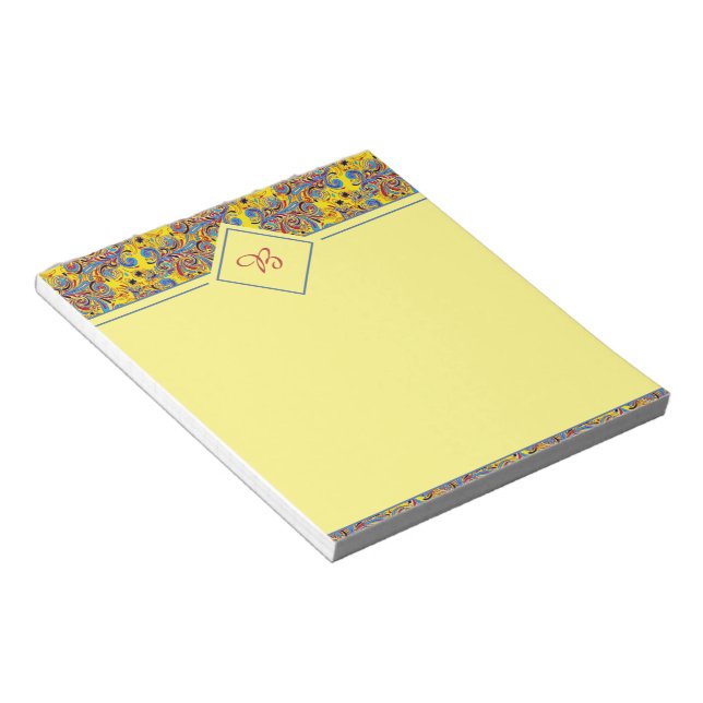 Bright spring pattern notepad (Angled)