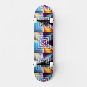 Bright Squares Skateboard