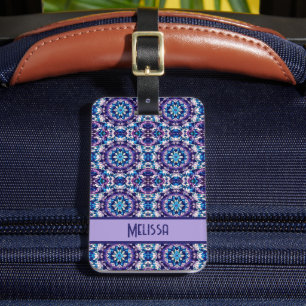 Bright - Stain Glass Bloom #2 Luggage Tag