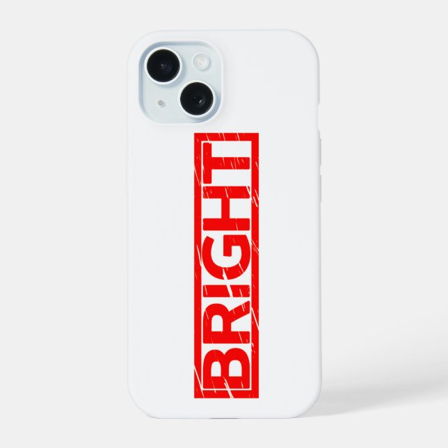 Bright Stamp iPhone 15 Case (Back)