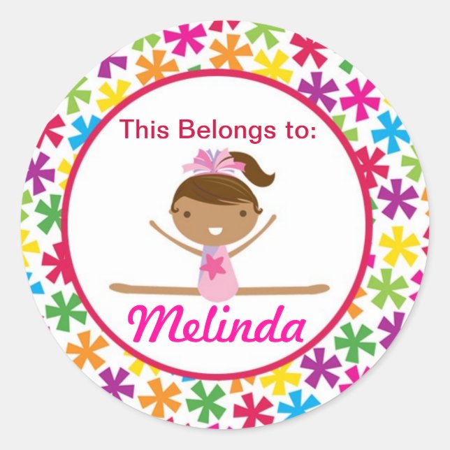 Bright Star Gymnast Back to School Sticker (Front)