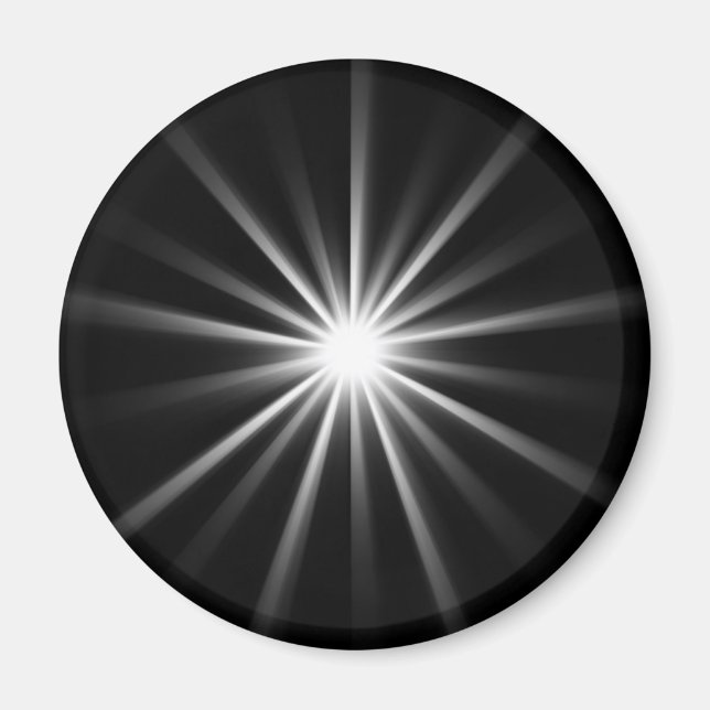 bright star in dark space magnet (Front)