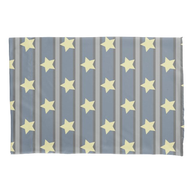 Bright Star Striped Pillowcase (Front)