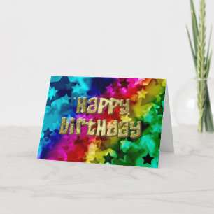 Bright stars birthday card