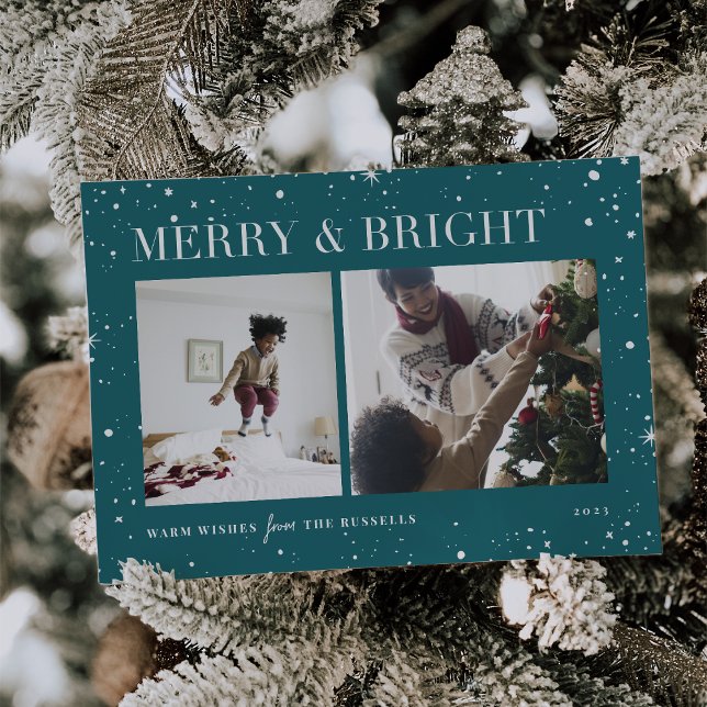 Bright Stars | Merry & Bright Photo Holiday Card (Creator Uploaded)