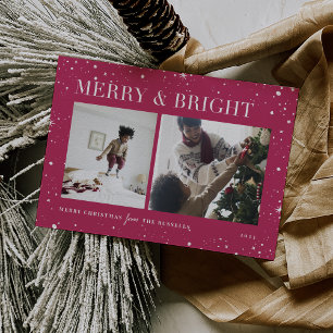Bright Stars Merry & Bright Photo Holiday Card