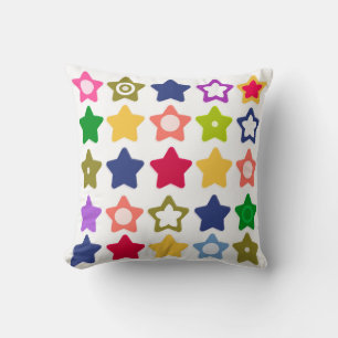 Bright stars throw pillow