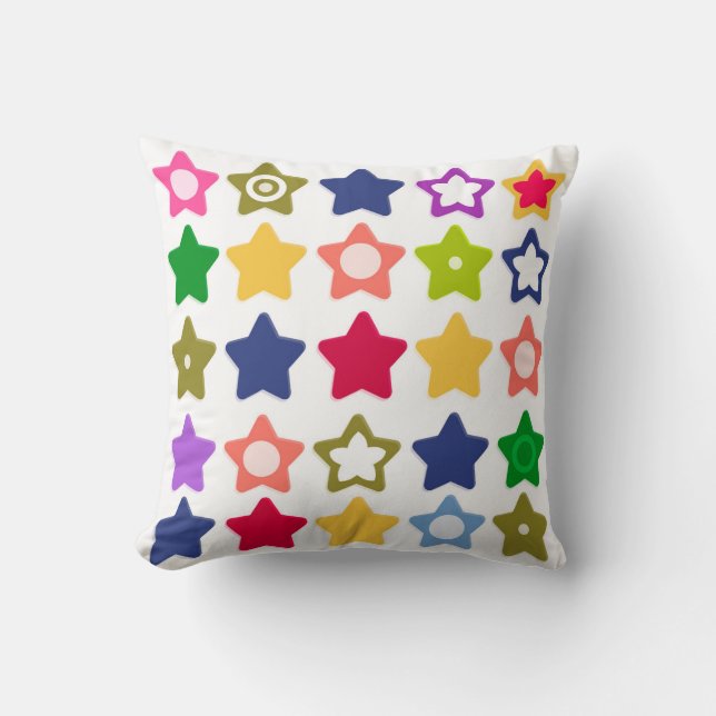 Bright stars throw pillow (Front)