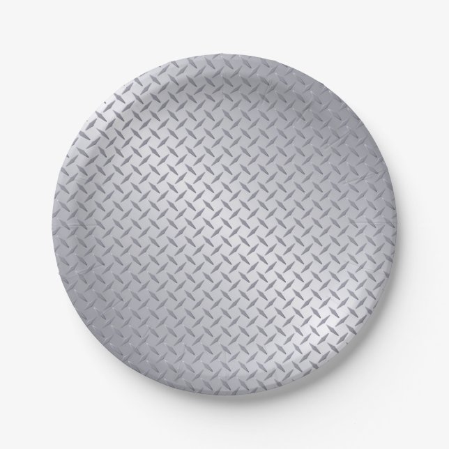 Bright Steel Diamond Plate Look (Front)