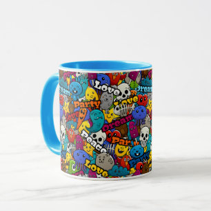 Bright Sticker Pattern Mug