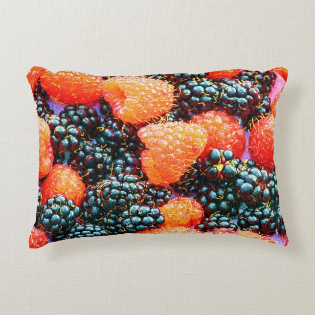 "Bright Strawberry" Cute Photo. Buy Now Accent Pillow (Front)