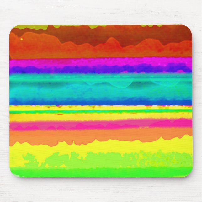 Bright Stripe Mouse Pad (Front)