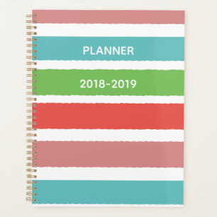 Bright Striped Planner